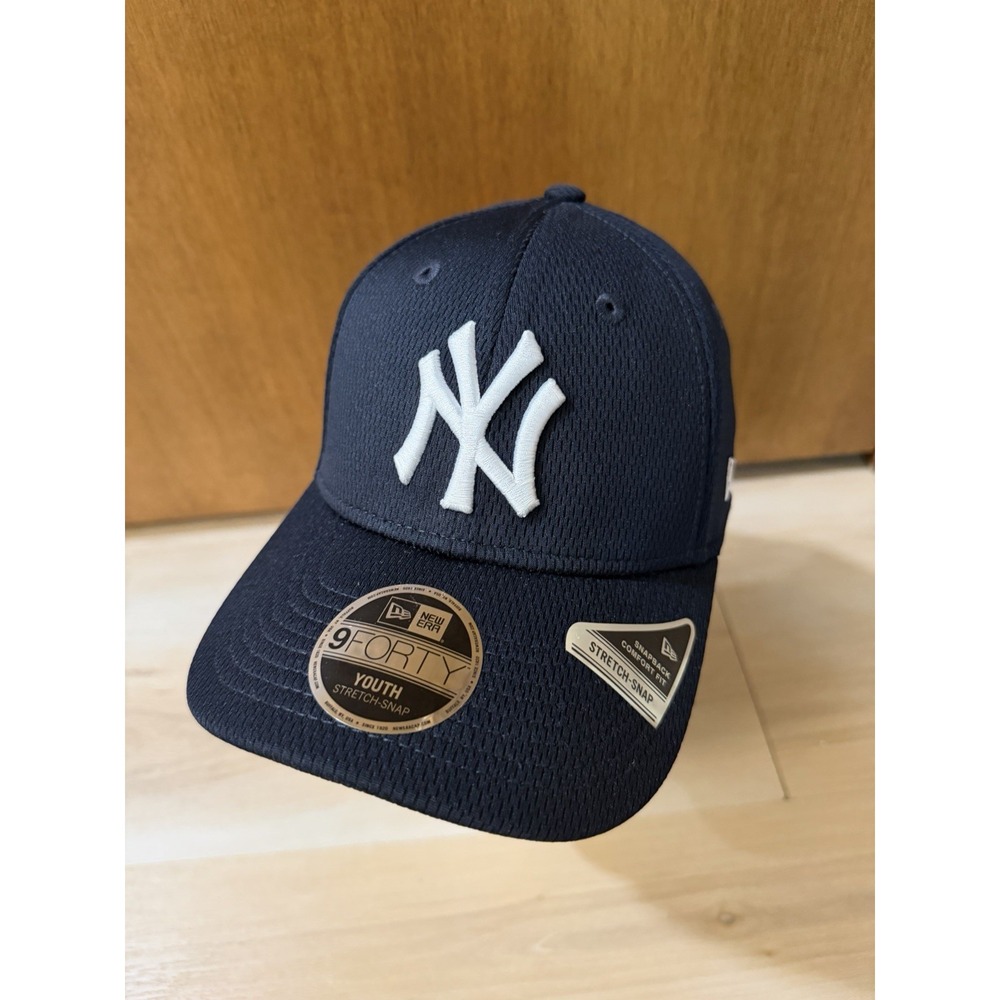 New Era 9Forty Youth New York Yankees Player Replica Navy Blue Snapback Hat